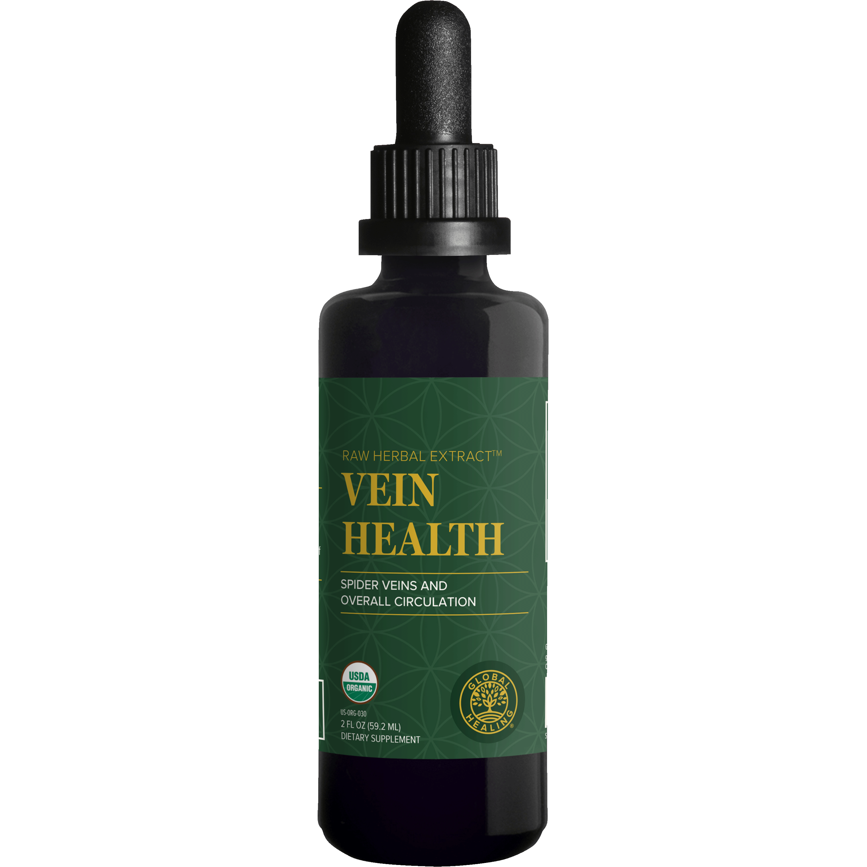 Vein Health - g`lobal Healing - Spider Veins And Overall Circulation - 2fl Oz Bottle