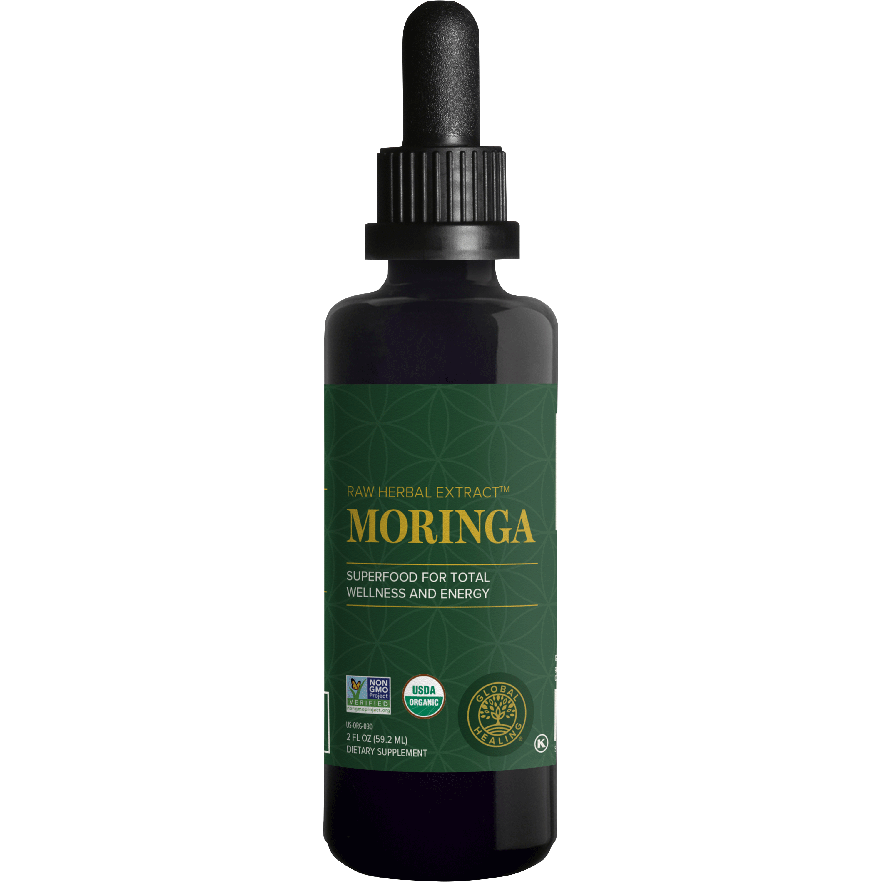 Organic Moringa - Global Healing - 2fl Oz Bottle
