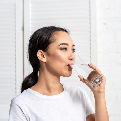 Woman drinking water