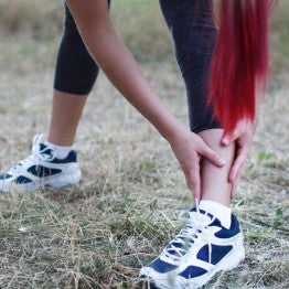 A person stretching