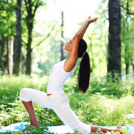 Woman doing yoga pose