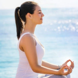 Woman doing yoga pose