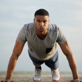 Man doing press ups