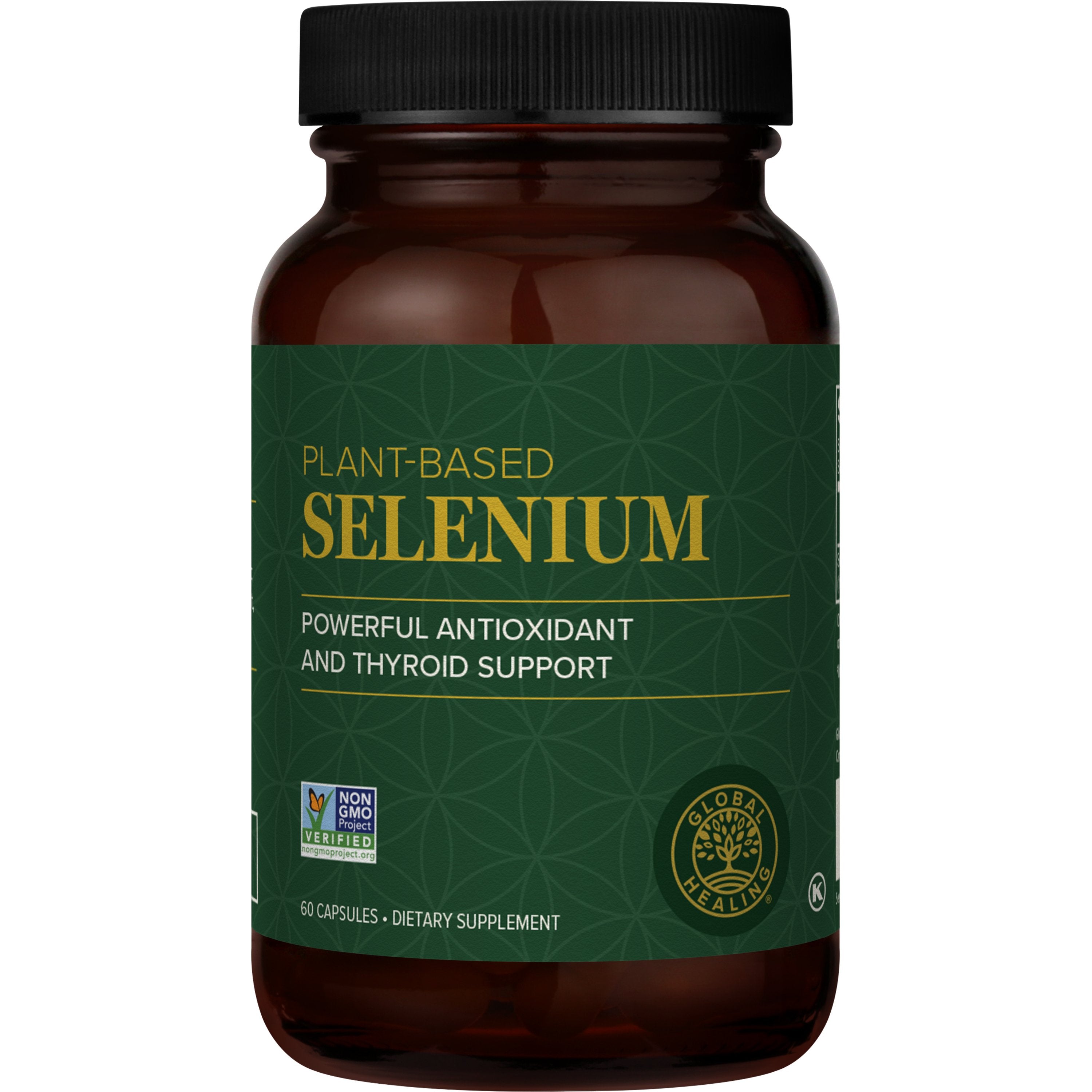A Vegan Selenium From Organic Mustard Seed bottle for thyroid support.