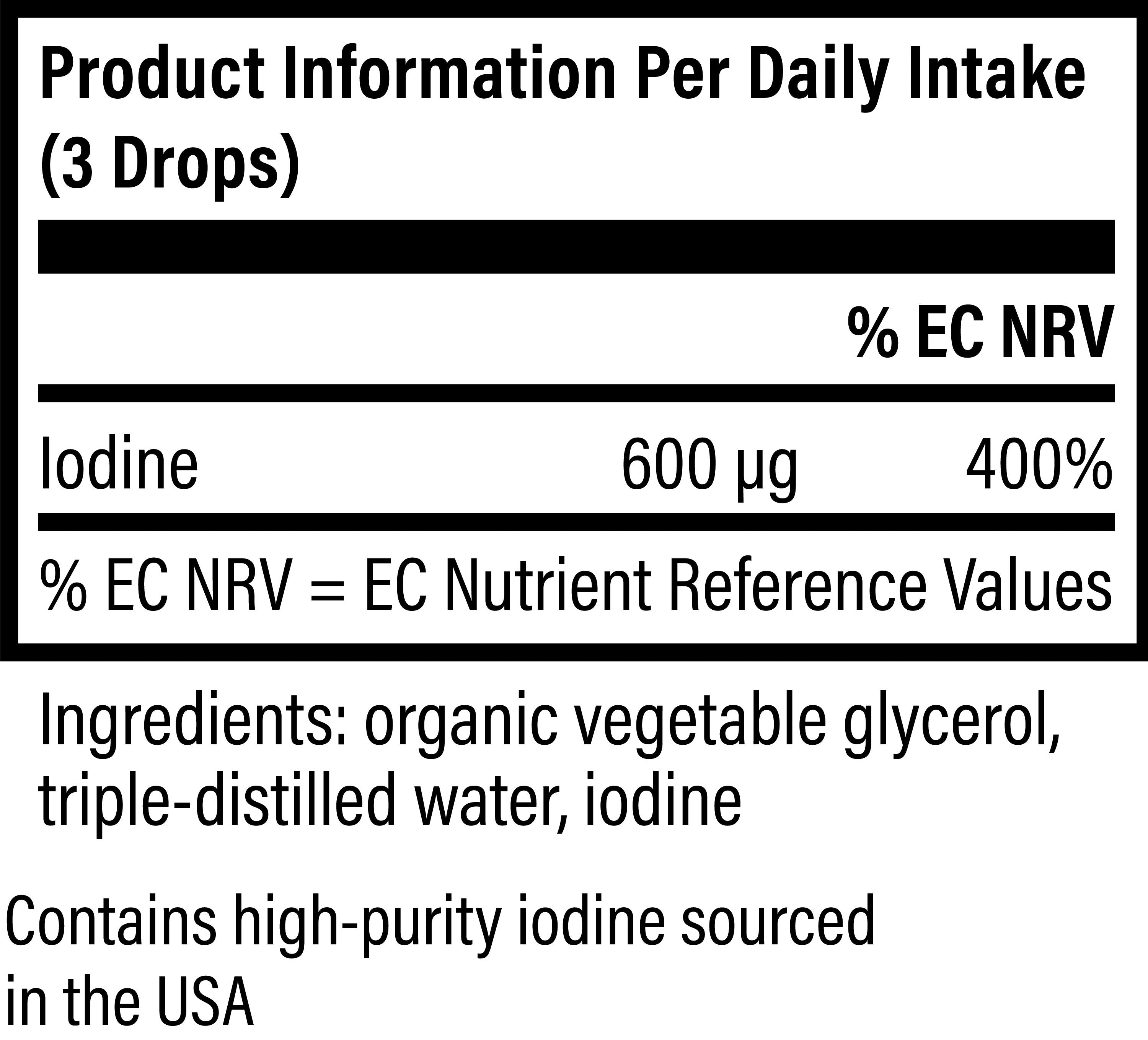 Detoxadine Supplement Facts by Global Healing Bottle