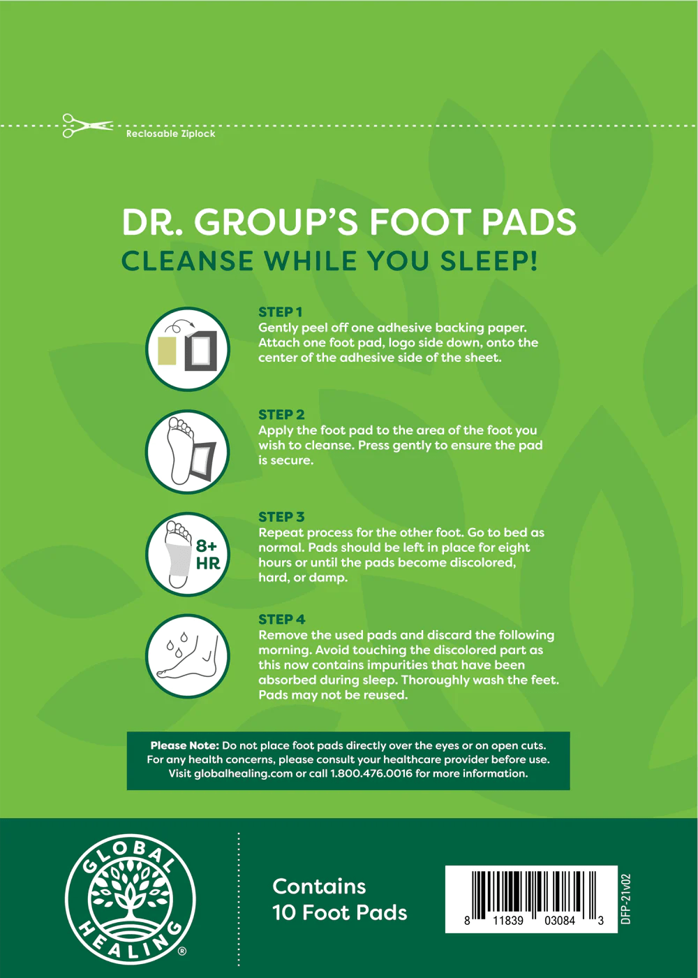 Dr Groups Foot Pads Intructions For Use