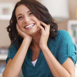Woman looking happy and smiling