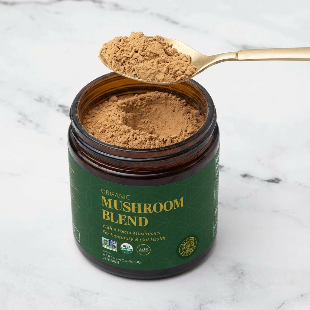 Spoon of Global Healing mushroom blend
