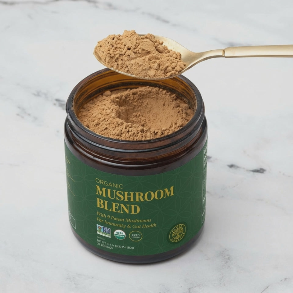 Video showing the consistency of Global Healing Mushroom Blend