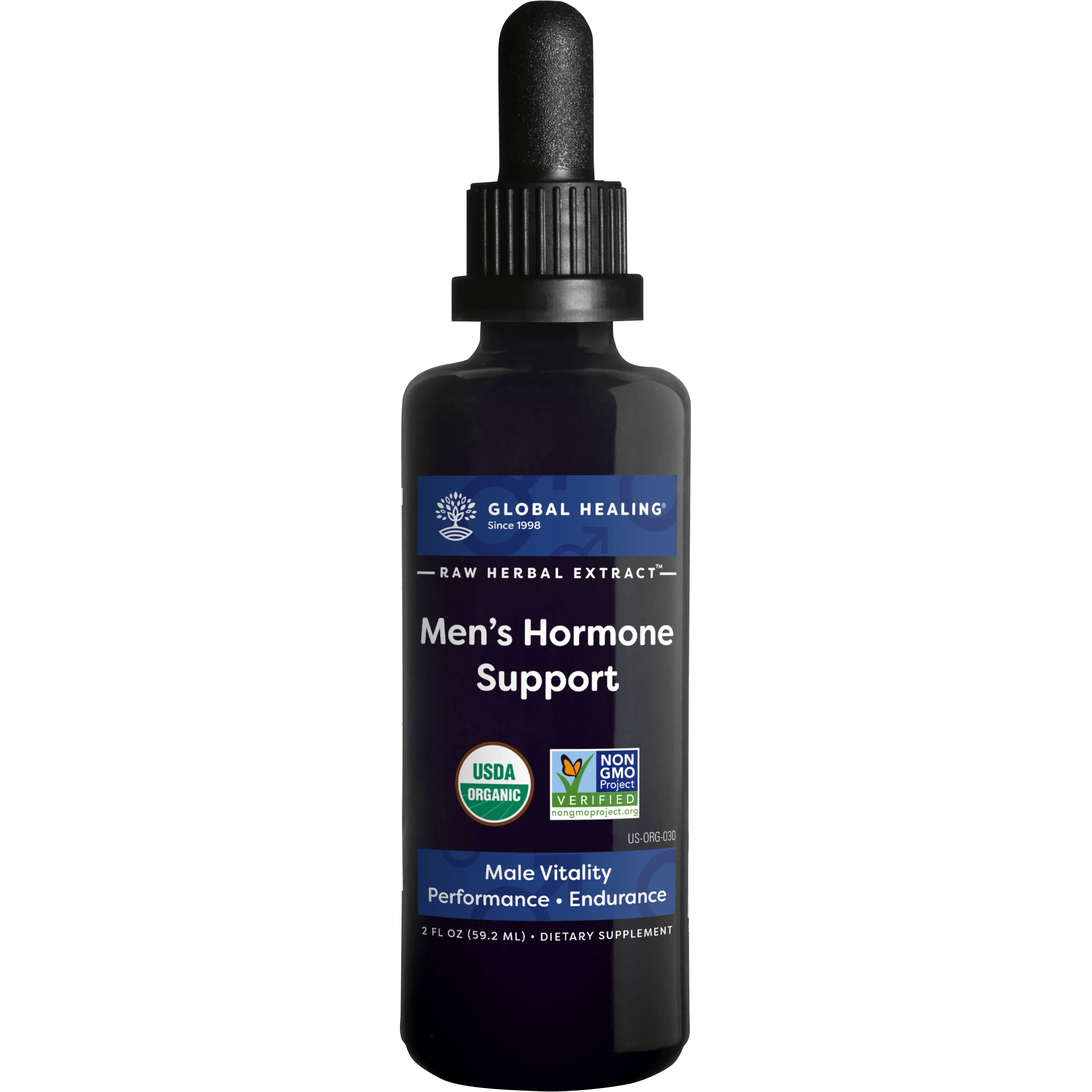 Global Healing's Men's Hormone Support (formerly Androtrex)Bottle.