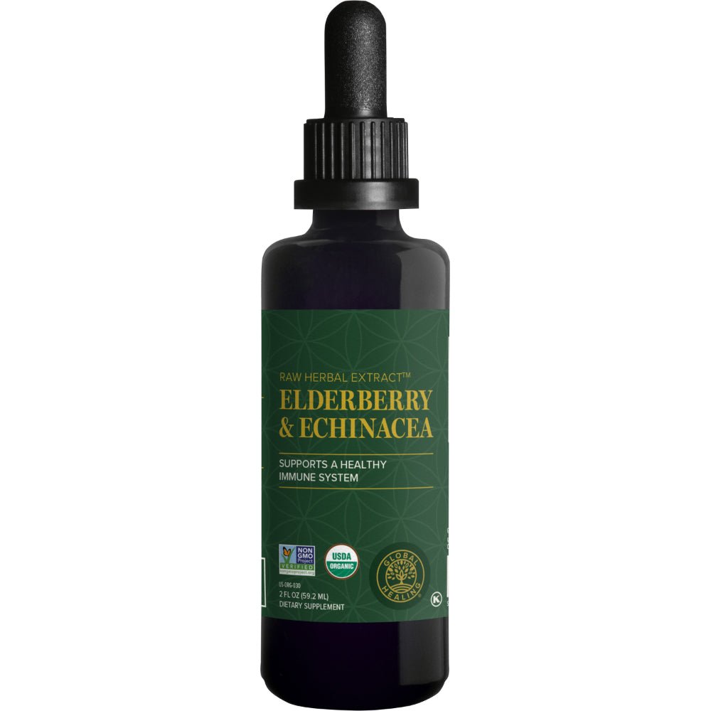 Global Healing Elderberry & Echinacea 60ml Bottle