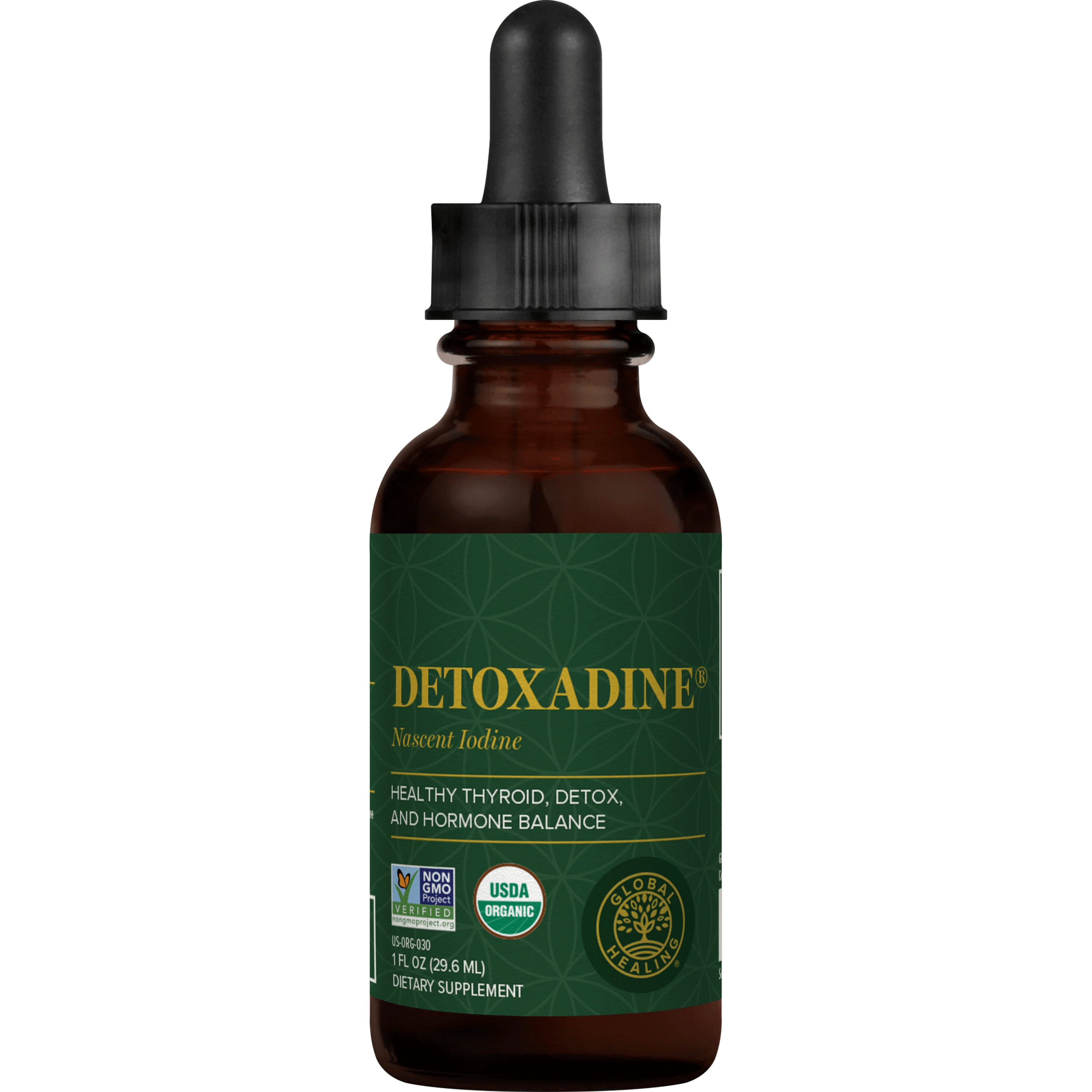 Detoxadine Bottle from Global Healing Thyroid Health Bundle