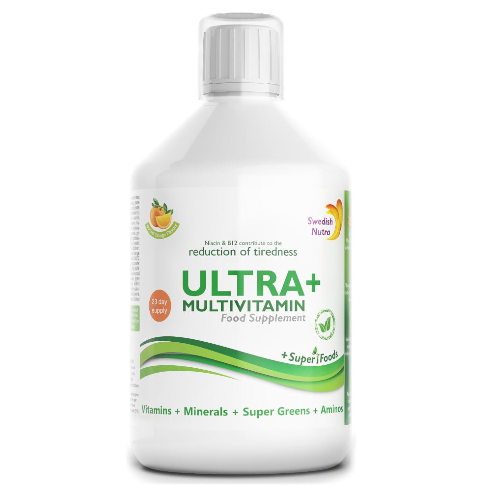 Swedish Nutra Ultra+ Multivitamin Front Bottle